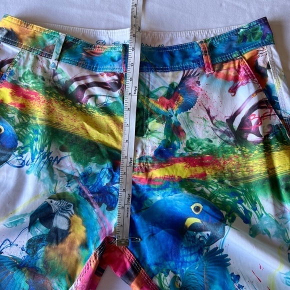 Blueman 48 swim trunks colorful, fun parrot watercolor print - Picture 8 of 10